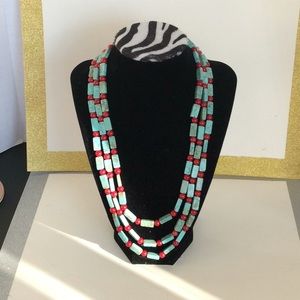 South Sun Sterling Silver Stone Necklace